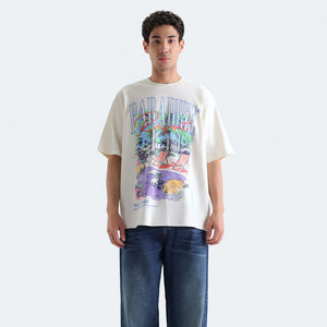 Camisetas de Verano para Hombre, Nueva Moda, 100% Algodón Jersey, Cuello Redondo, Estampado, Manga Corta, Transpirable, Casual - Product Image 1