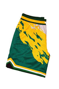 กางเกงบาสเก็ตบอลผู้ชายคุณภาพสูง ระบายอากาศ แห้งเร็ว ผ้าตาข่าย สไตล์สตรีท สำหรับฤดูร้อน เอวยางยืด มีกระเป๋า - Product Image 2