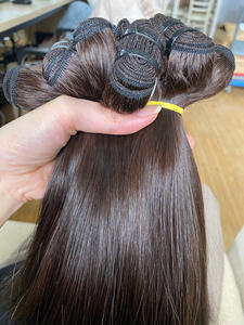 Extensions de cheveux cambodgiens vierges bruts Remy, cuticules alignées, lisses et soyeuses, tissage double machine, meilleur prix - Product Image 3