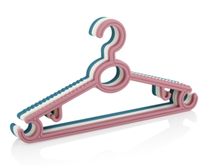 Plastic Clothing <b>Hangers</b> With Hook Anti-Slip Design For Wardrobe <b>Storage</b> Modern Style Rectangle Shape Single Tier - Product Image 4