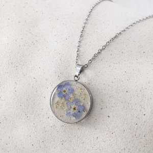 Customize Handmade Nature Dried Flower Resin Necklaces Real Flower Jewelry Necklace to <b>Her</b> <b>Unique</b> Birthday <b>Gift</b> - Product Image 2