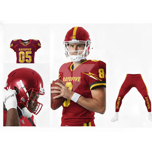 Camisetas de Fútbol Americano con Bordado Totalmente Personalizado, Costuras de Alto Detalle, Tela de Malla, Ropa Deportiva Unisex de Fútbol Americano - Product Image 3