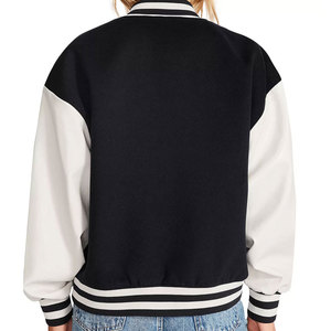 Fashionable <b>Women</b> Letterman <b>Jacket</b> <b>Lightweight</b> Comfortable Fit With Ribbed Cuffs And Stylish Look - Product Image 3