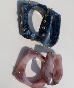 Handmade Colorful <b>Resin</b> Model Bangles Set Lightweight Durable and Trendy Fashion for Women - Product Image 3