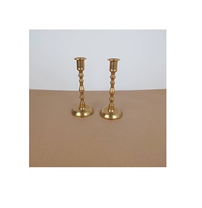 Elegant brass <b>candle</b> <b>holder</b> 2 Pieces Royal <b>dinner</b> table Decorative tealight stand Hot sale Item With Stylish Design - Product Image 3