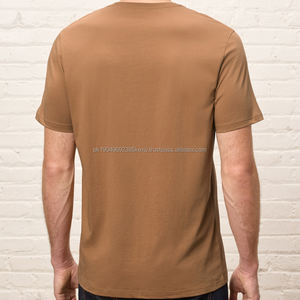 Camiseta de Manga Corta para Hombre, Estilo Jersey, Cuello Redondo, de Algodón de Bambú, para Verano - Product Image 6