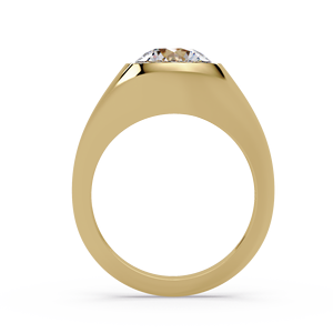 14K <b>Gold</b> Wedding Solitaire <b>Ring</b> Modern Bezel <b>Set</b> Round Cut Lab Grown Diamond 2.00 ct IGI Certified Wholesale Jewelry Unisex - Product Image 4