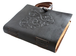 Diario Vintage Hecho a Mano con Cubierta de Cuero sin Forro, Bolsillo y Bloc de Notas Recargable, Cuaderno Promocional - Product Image 1