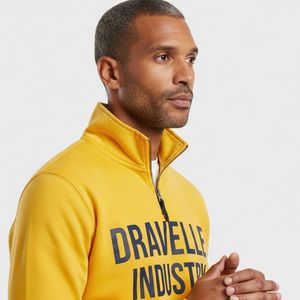 Nouveau design 2026 – Pull molletonné décontracté pour homme, couleur unie, demi-zip, en polaire Sherpa, 100 % coton, écologique - Product Image 3