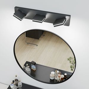 Lampada da Bagno Moderna a LED Cromata, Applique Minimalista a 3 Luci, Efficiente dal Punto di Vista Energetico e Facile da Installare - Product Image 3