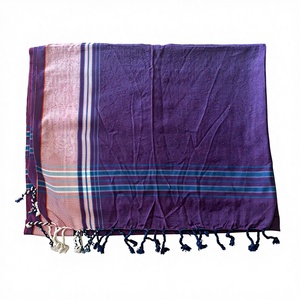 RUDRA APPARELS - Paño Rectangular de Playa de Algodón Kikoy, Tejido, Color Sólido, Secado Rápido, para Todas las Estaciones - Product Image 1