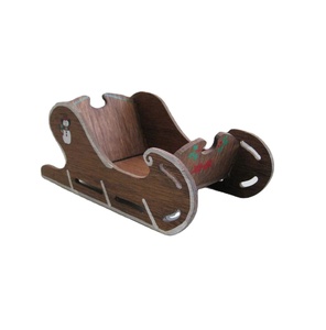 Nouveau traîneau en bois pour la table de vacances panier de traîneau décoration de festival de maison de Noël décor intérieur et extérieur quantité en vrac - Product Image 1