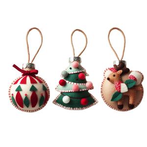 เครื่องประดับคริสต์มาสให้ความรู้สึกเป็นเอกลักษณ์และพิเศษพร้อมดีไซน์ที่ทันสมัยทรงกลมพิมพ์ดิจิตอลสีเต็มรูปแบบสำหรับบ้านในเทศกาลที่แสนสบาย - Product Image 1