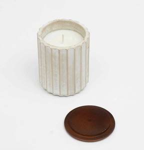 Pot à bougie rond en céramique fait main avec couvercle, récipient décoratif pour bougies, pour la décoration intérieure, l'aromathérapie, Noël, faible MOQ - Product Image 4
