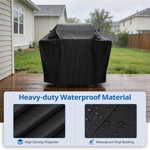 Copertura per Barbecue da Esterno Resistente e Impermeabile da 55 Pollici, Protezione UV Resistente allo Sbiadimento, Protezione per Ogni Condizione Atmosferica, Compatibile con Griglie BBQ - Product Image 2