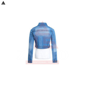 Chaqueta vaquera de servicio OEM, muy vendida, de alta calidad, estilo casual urbano para mujer. - Product Image 2