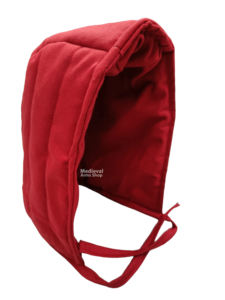 หมวกนักรบยุคกลางทำมือคุณภาพสูงบุผ้าฝ้าย สำหรับสวมใส่ใต้หมวกเกราะ ใช้สำหรับการจำลองประวัติศาสตร์ งานแสดงศิลปะ หรืองานฮาโลวีน - Product Image 2