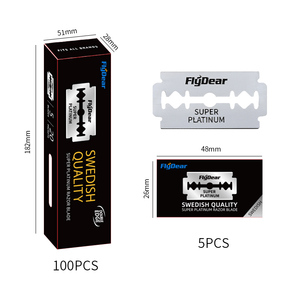 Lames de rasoir de sûreté suédoises en acier inoxydable de qualité supérieure à double tranchant pour hommes, pour salon de coiffure et barbier, à prix abordable - Product Image 2