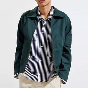 <b>Canvas</b> Workwear <b>Jacket</b> For Men With Logo Embroidery Cotton <b>Canvas</b> <b>Work</b> <b>Jacket</b> With Personalized Button Closure - Product Image 4