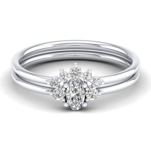 Anillos de Compromiso y Boda de Diseño Clásico con Moissanita Certificada GRA en Oro Sólido de 14K, Precio de Fábrica REYES, para Mujer - Product Image 5
