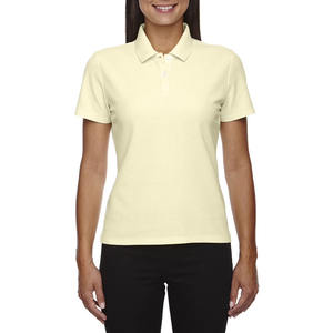 Polo à col rabattu avec logo imprimé DTF personnalisé, tissu respirant Dry Fit, vêtements de golf performants, polo pour femmes - Product Image 6