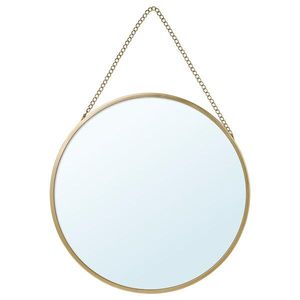Round Shape Hanging Wall <b>Mirror</b> with Metal Border Wall Hanging <b>Mirror</b> | Decorative Black Border Customized <b>Mirror</b> With <b>Chain</b> - Product Image 3