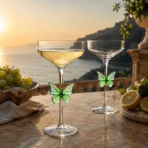 Verres à cocktail transparents en borosilicate faits à la main de 280 ml, sans plomb, coupe Martini, verres à margarita, verrerie de bar réutilisable en gros - Product Image 5