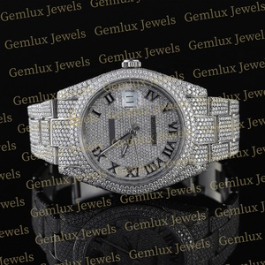 Probador de diamantes de alta calidad, movimiento automático, esfera romana D VVS, reloj de Hip Hop de diamantes de moissanita completamente helado para hombres - Product Image 4