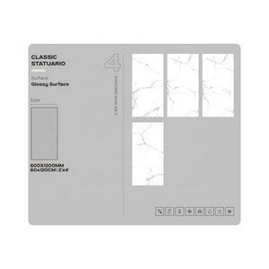 Carrelage mural et de sol en porcelaine émaillée polie antidérapante 600x1200, vente en gros, matériaux de construction, fabricant - Product Image 2