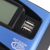 Contrôleur de charge solaire PWM automatique 12V 24V avec écran LCD, double USB 10A-60A pour batteries au plomb-acide, au lithium et LiFePO4