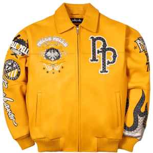 Blousons d'hiver en toile et cuir pour hommes avec col montant lavé, fermeture éclair, garniture en fourrure de mouton, respirants, grandes tailles, vente en gros - Product Image 1