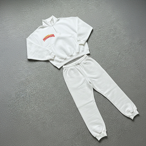 Nuevo Conjunto Deportivo Unisex con Capucha 100% Algodón, Color Sólido, Logotipo Personalizado con Serigrafía, Lavado Ácido, Estilo Urbano Vintage, Cómodo - Product Image 4