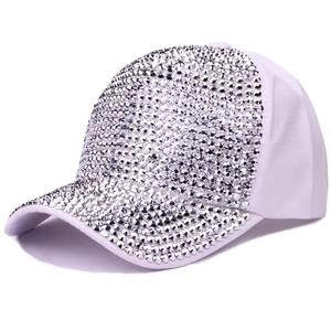 Custom Fashionable Polyester/Cotton Sports Trucker <b>Hat</b> Rhinestone Bling Breathable Mesh Curved 6-Panel Adjustable Spring/<b>Summer</b> - Product Image 3