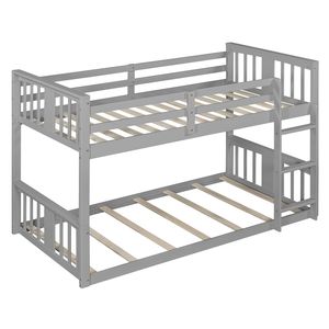 Letto a Castello Grigio per Bambini con Scala, Modello Vecchio SKU LT000107AAE - Product Image 4