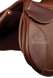 Selle de course de chevaux en cuir pur 100% durable Selle de dressage élégante de style anglais - Product Image 5
