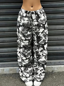 Pantalon Camouflage Homme Personnalisé en Polyester avec Braguette Zippée Coupe Large Style Urbain – Service OEM – Vente en Gros - Product Image 4
