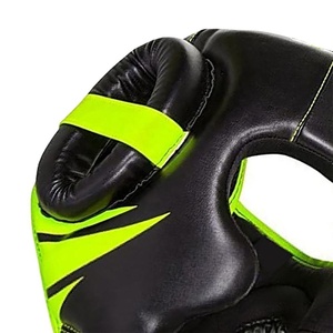 Equipo de boxeo con logotipo personalizado, casco de seguridad ajustable, casco de boxeo para entrenamiento, precio al por mayor, protectores de cabeza de cuero genuino - Product Image 6