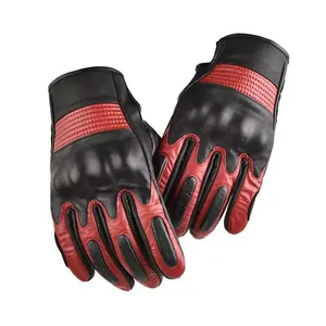 Custom Full-Finger Leather Windproof Breathable Quick Dry <b>Touch</b> <b>Screen</b> Motorcycle Racing <b>Gloves</b> Adults Non-Slip Wear-Resisting - Product Image 3