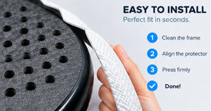 Bande de protection professionnelle en PU de haute qualité pour cadre de raquette de paddle, design confortable et durable, vente en gros, meilleur protecteur de raquette de paddle - Product Image 4