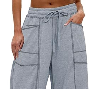 Women Classic Cargo Sweatpants Wide Leg Pants High Waist <b>Drawstring</b> Casual Loose Fit Streetwear - Product Image 6