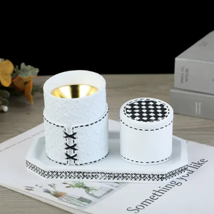ArabianCraft Bakhoor Burner Set Premium Handmade Wood & Leather <b>Incense</b> <b>Holder</b> with Serving Tray for Oud, Bakhoor & Luxury - Product Image 2