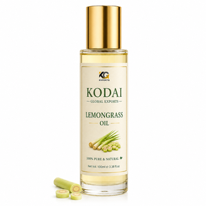 Aceite Esencial de Limoncillo de Tamil Nadu 100% Puro y Natural de Primera Calidad, Destilado al Vapor, para Aromaterapia y Cuidado Facial, Kodai Global Export - Product Image 1