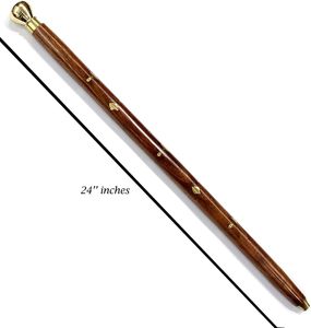 Rustic Wood <b>Walking</b> <b>Stick</b> Hawthorn Traditional Style Handle for <b>Men</b> & Women in 58" Natural Ash and Rubber Tip Traditional Style - Product Image 4