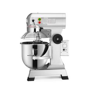 Impastatrice Commerciale 30Qt 1100W con 3 Velocità 105/180/408 RPM, Robusta, 110V, Ciotola in Acciaio Inox, Ganci per Impasto e Frusta - Product Image 4