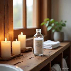 Cristaux de sel de bain détoxifiants à la lavande de l'Himalaya, sculptés dans la pierre, à l'essence pure, écologiques, design moderne, arôme apaisant, Fête des Mères - Product Image 6