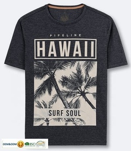 T-shirts pour hommes en polyester et coton, coupe ajustée, respirants, écologiques et de qualité supérieure - Product Image 4