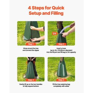 Confezione da 4 Sacchi per Irrigazione Lenta di Alberi da 20 Galloni, Kit di Irrigazione a Goccia Ricaricabili per Alberi Nuovi, Copertura 5-9 Ore - Product Image 3