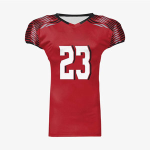 เสื้อฟุตบอลอเมริกันแขนสั้น ระบายอากาศได้ดี ราคาสมเหตุสมผล ผลิตจากโพลีเอสเตอร์ 100% คุณภาพพรีเมียม ปรับแต่งได้ ขายดี - Product Image 1