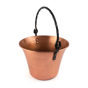 Seau à glace en cuivre artisanal avec poignées en laiton, refroidisseur à champagne et boissons pour la maison, le bar, le restaurant, l'hôtel - Product Image 2