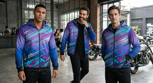 เสื้อฮู้ดพิมพ์ลายทั้งตัวแบบพรีเมียม พร้อมออกแบบโลโก้ตามสั่ง - Product Image 4